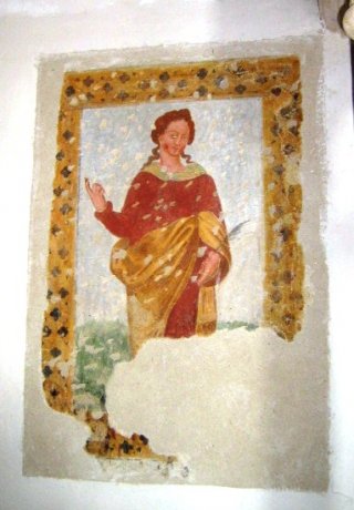 Affresco di un Santo martire